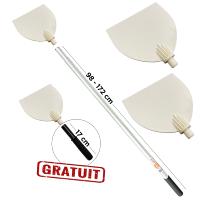 4 Spatules + manche ext. + mini manche