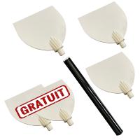 5 Spatules + manche 45 cm