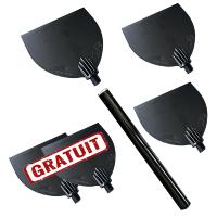5 Spatules + manche 45 cm