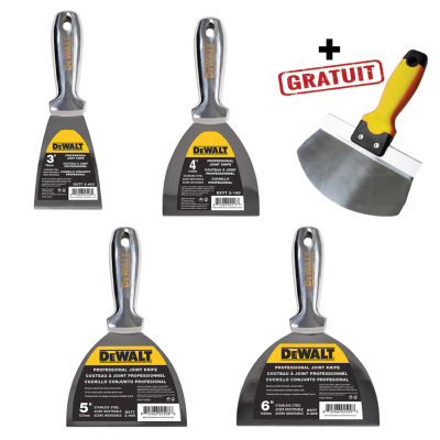 Dewalt lot 5 pièces tout inox