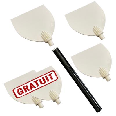 5 Spatules + manche 45 cm