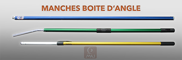 Manches divers pour boite d'angle