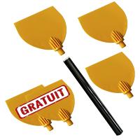 5 Spatules + manche 45 cm