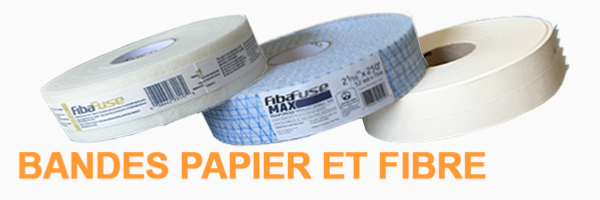 Bandes à joint papier et fibre